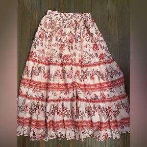 Floral Pink Maxi Skirt